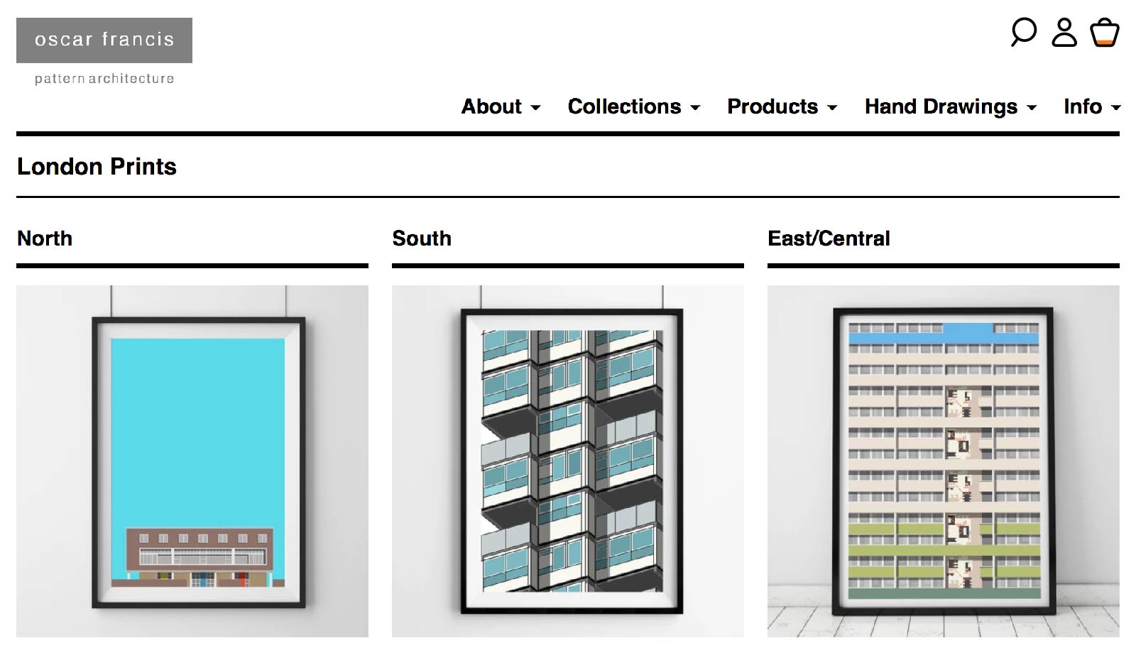 Website Screenshot - Collections Template